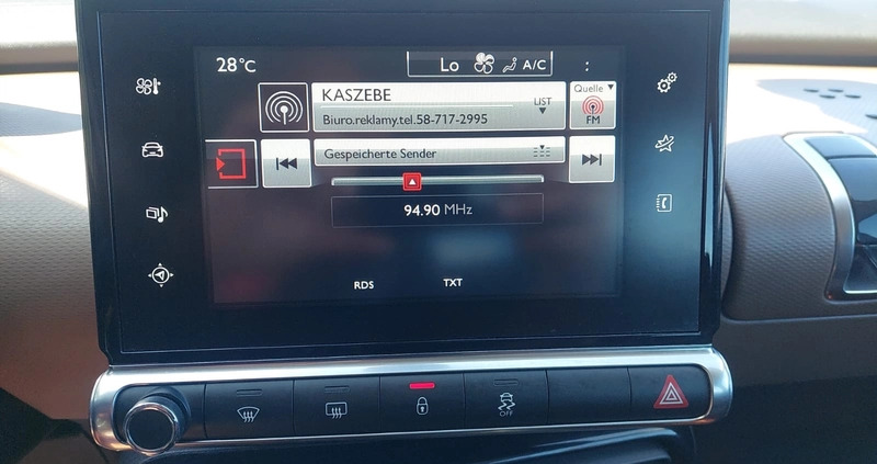 Citroen C4 Cactus cena 36900 przebieg: 168000, rok produkcji 2015 z Lębork małe 407